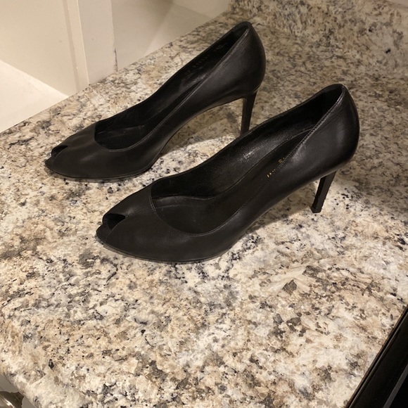 Saint Laurent Paris Peep Toe Pump - Picture 6 of 10